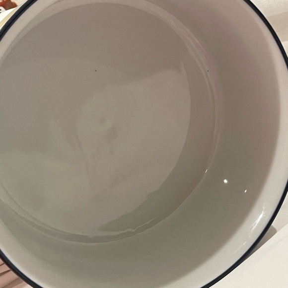 DANSK Tivoli “Belles Fleurs” BLUE Round Soufflé Casserole Baking Dish 8.25” RARE - Picture 9 of 9